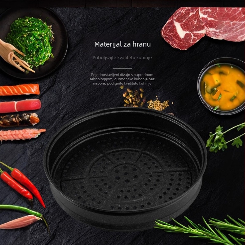 Maifan kamen parni set: lonac za paru, parna košarica, višenamjenski parni košar, neprijanjajuća tava, parne stalke, kuhinjsko posuđe