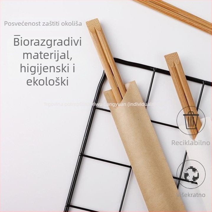 Kraft papirnati omotači za štapiće, jednokratni štapići, pojedinačno pakirani, s logotipom