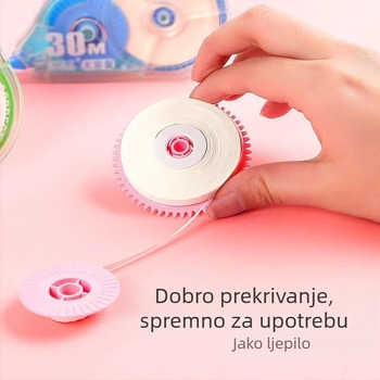 Korekcijska traka velike kapacitete za učenike, dugačka traka, povoljno pakiranje uredskih potrepština