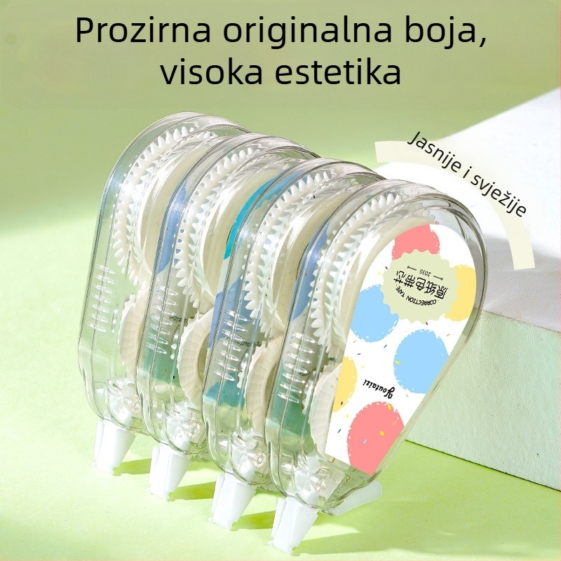 Korektivna traka za učenike osnovne škole, bež boja papirnate podloge, povoljno pakiranje, žuta boja za zaštitu očiju