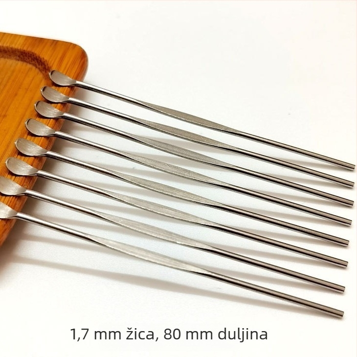 Set od nehrđajućeg čelika za čišćenje uha – ušna žličica i alati za njegu uha