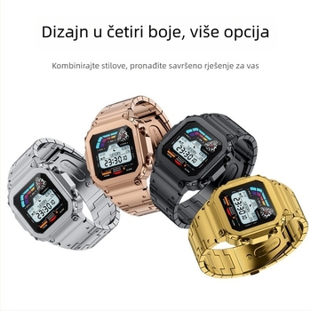 AW39 pametni sat s Bluetooth pozivima, mjerenje pulsa i krvnog tlaka, moderan kvadratni zaslon