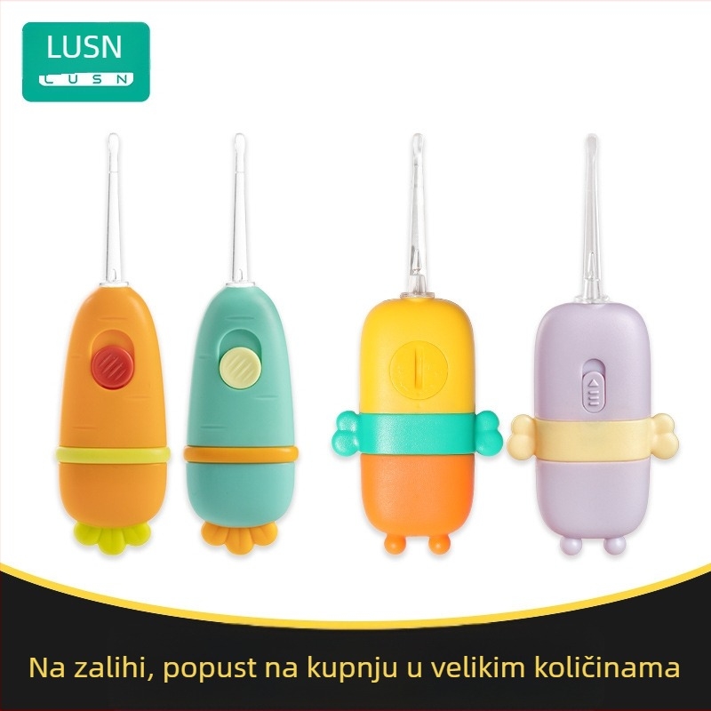 Rushan dječji set svjetlećih ušnih žlica s povećalom – sigurno čišćenje ušnog kanala