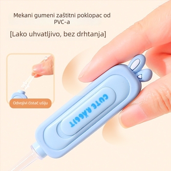 Nova svijetleća žličica za uši za djecu, sa spremnikom, prenosno svjetlo, veleprodaja