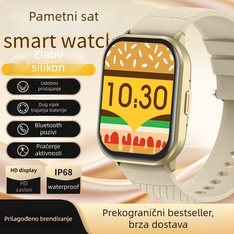 Pametni sat 2025, novi model, 2,01 inča HD zaslon, IP68 vodootporan, Bluetooth pozivi, sportski dizajn