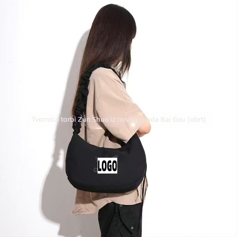 2025 unisex crossbody torba, ulični stil, najlon, velika zapremina, svakodnevna upotreba