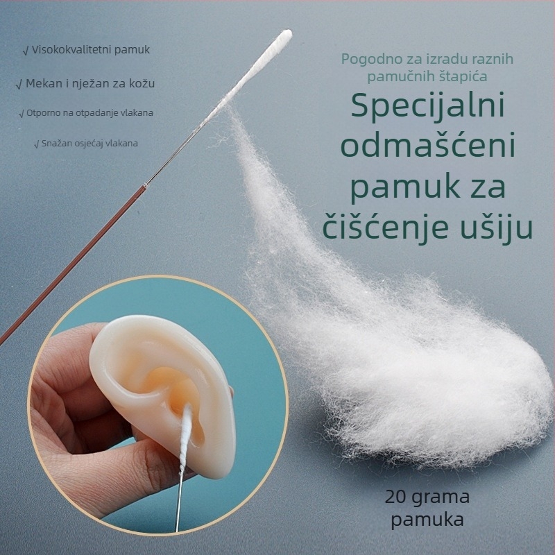 Štapići za čišćenje ušiju s dezinfekcijom alkoholom, 20 g pakiranje