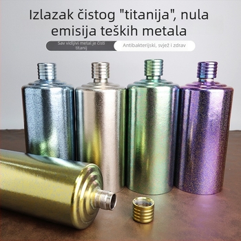 Bočica za vino od čistog titana, prijenosna za vanjsku upotrebu, lagana, zapečaćena, 1 kg