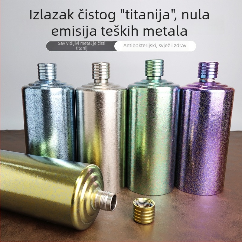 Bočica za vino od čistog titana, prijenosna za vanjsku upotrebu, lagana, zapečaćena, 1 kg