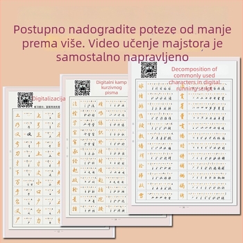 Digitalna metoda simbola: Zhang Shennongovo kopirno djelo za polu-kursivno pisanje s 3000 uobičajenih znakova i razlagom svakog znaka