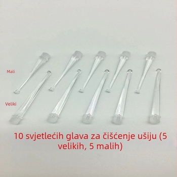 Svjetleća glava za ušnu žlicu s navođenim sučeljem