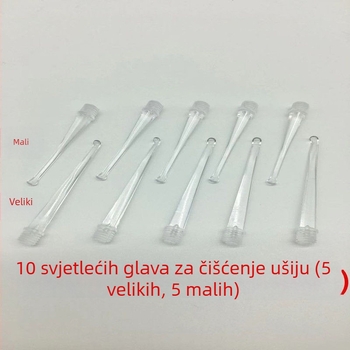 Svjetleća glava za ušnu žlicu s navođenim sučeljem