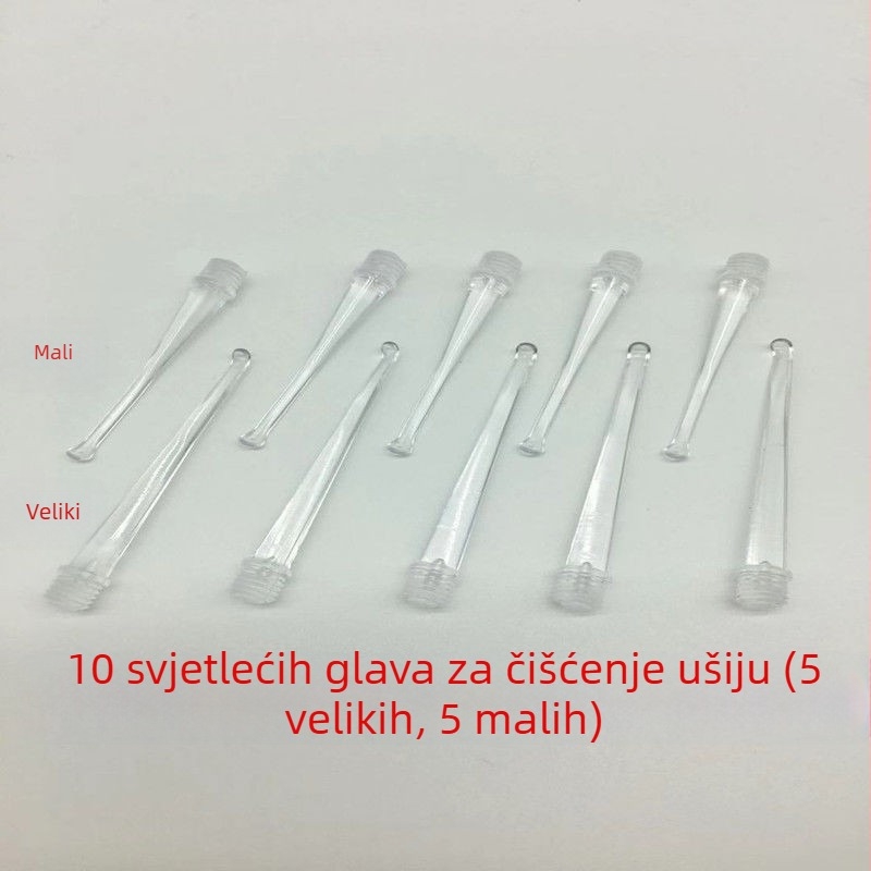 Svjetleća glava za ušnu žlicu s navođenim sučeljem