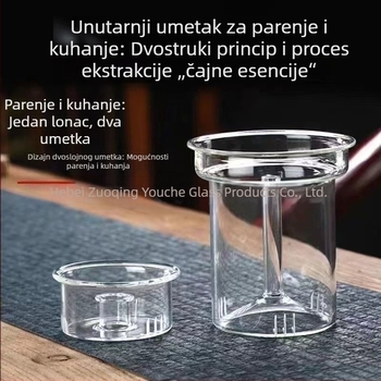 Cetvrta generacija čajnika s podiznim držalom — integrirani unutarnji spremnik za parenje i kuhanje, unutarnji spremnici za parenje i kuhanje čaja, kućni dodaci za čajne filtre