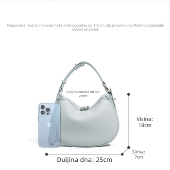 Ženska torbica za rame i crossbody, 2026 proljeće-ljeto – minimalistički dizajn, visoka kvaliteta, nišni dizajn, velika zapremina