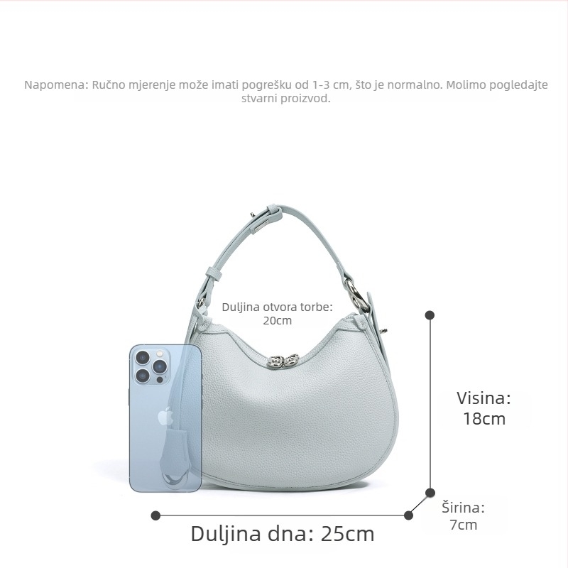 Ženska torbica za rame i crossbody, 2026 proljeće-ljeto – minimalistički dizajn, visoka kvaliteta, nišni dizajn, velika zapremina