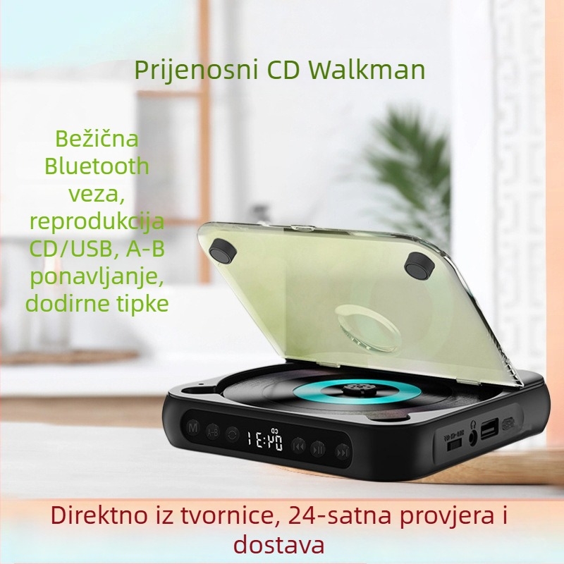 Novi CD player 2025, prijenosni zvučnik u stilu mini Walkmana za studente