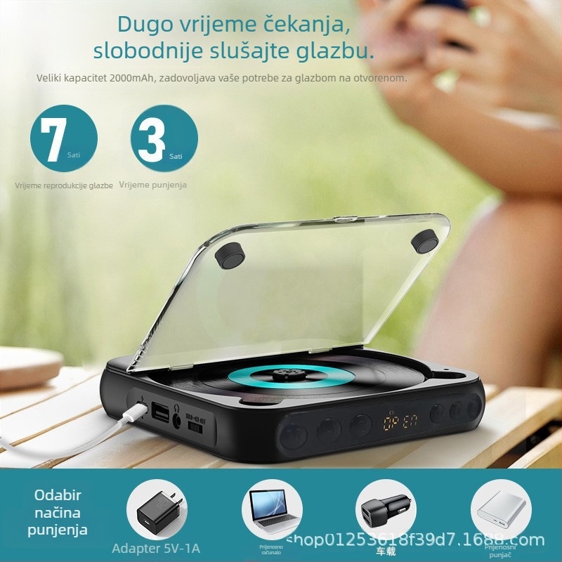 Novi CD player 2025, prijenosni zvučnik u stilu mini Walkmana za studente