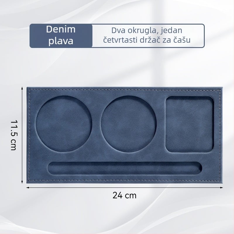 A4 kožna mapa s vlastitim logotipom za konferencije, blok za pisanje i podmetač za čaše