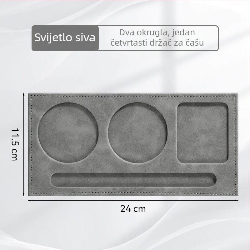 A4 kožna mapa s vlastitim logotipom za konferencije, blok za pisanje i podmetač za čaše