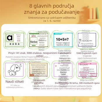 Višenamjenski edukacijski uređaj za djecu: ploča za pisanje i crtanje, učenje pinyina, osnove engleskog jezika, crtanje i vježbanje matematike