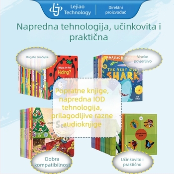 Čitačka olovka za rano obrazovanje za djecu od 0-8 godina, s mogućnostima čitanja, ponavljanja, snimanja i preuzimanja