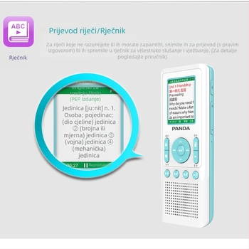 Panda uređaj za ponavljanje engleskog jezika s MP3 playerom i snimačem, model F391