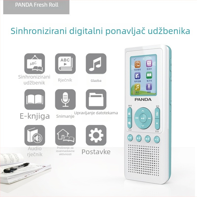 Panda uređaj za ponavljanje engleskog jezika s MP3 playerom i snimačem, model F391