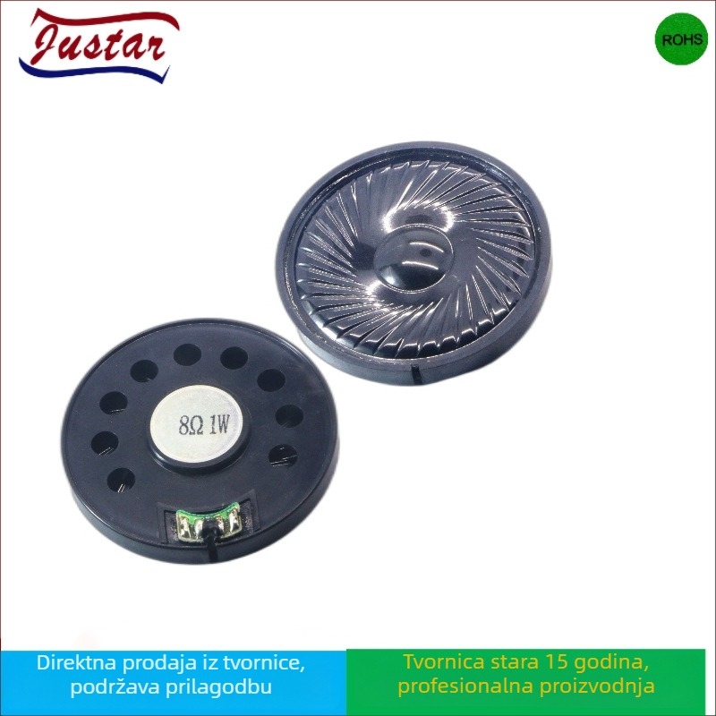 50 mm plastični interkom zvučnik, repetitor, zvučnik za auto DVR, zvučnik za igračke, zvučnik elektroničkog psa
