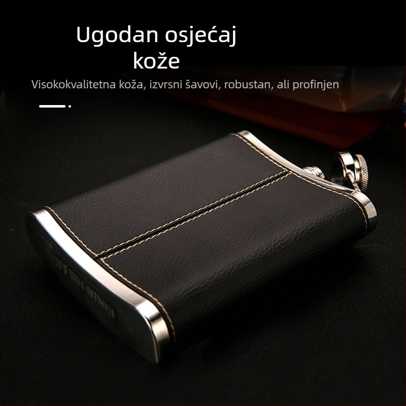 8 oz prijenosna posuda za vino od 304 nehrđajućeg čelika