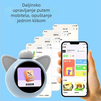 AI učni sat za ranu edukaciju – višenamjenski budilnik s inteligentnim podsjetnicima i upravljanjem vremenom, s noćnim svjetlom