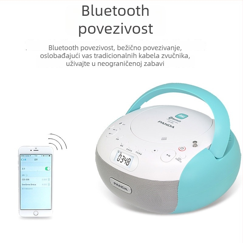 PANDA CD-306 Bluetooth CD player s repetitorom, za učenje engleskog jezika, kućna uporaba