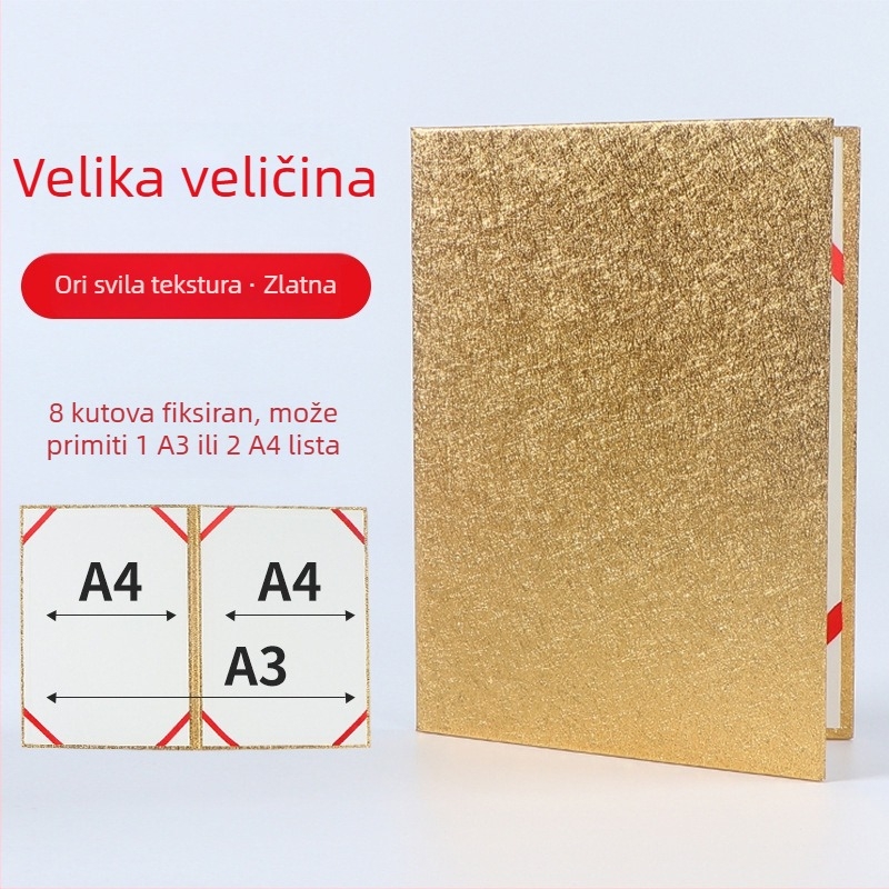 Naslovnica za knjigu za čitanje A3/A4 uz držač govora i prazni pjesnički folder – višenamjenski folder