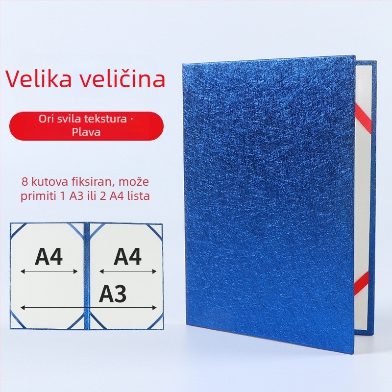 Naslovnica za knjigu za čitanje A3/A4 uz držač govora i prazni pjesnički folder – višenamjenski folder