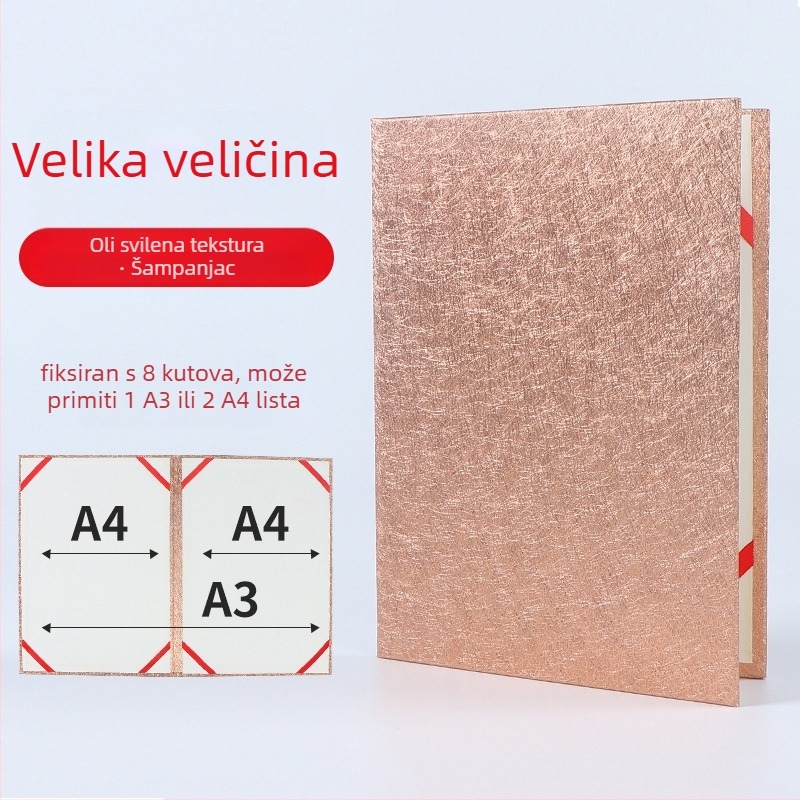 Naslovnica za knjigu za čitanje A3/A4 uz držač govora i prazni pjesnički folder – višenamjenski folder