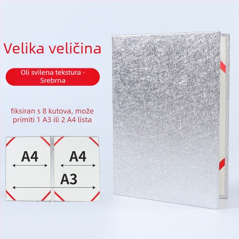 Naslovnica za knjigu za čitanje A3/A4 uz držač govora i prazni pjesnički folder – višenamjenski folder