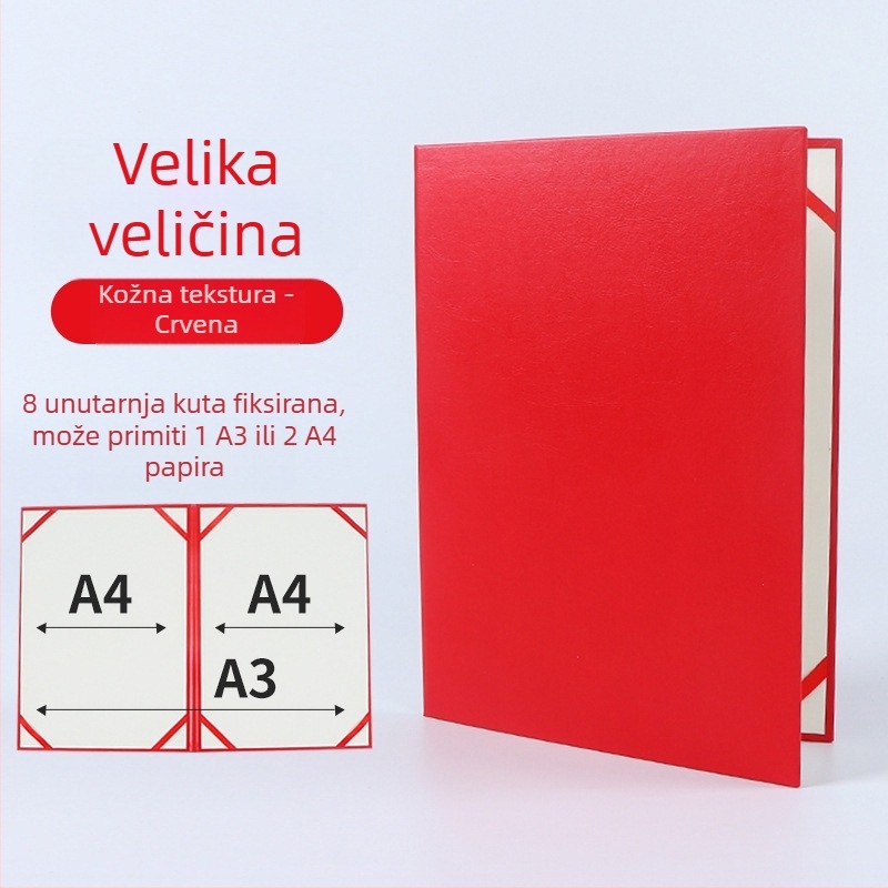 Naslovnica za knjigu za čitanje A3/A4 uz držač govora i prazni pjesnički folder – višenamjenski folder