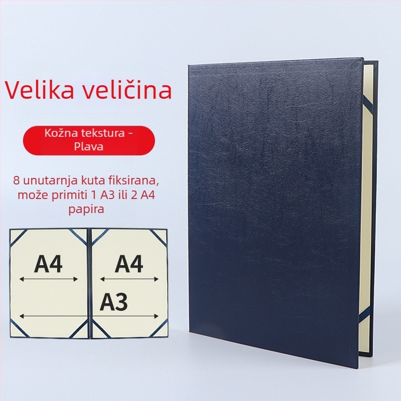 Naslovnica za knjigu za čitanje A3/A4 uz držač govora i prazni pjesnički folder – višenamjenski folder