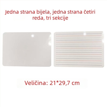 Prilagođena dvostruka prijenosna bijela ploča za pisanje, kvadratnog i kružnog oblika