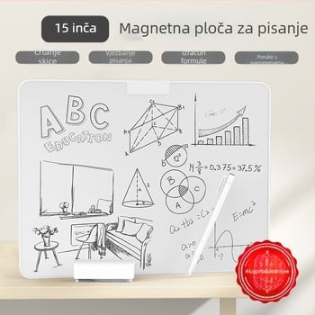Magnetska bijela ploča od 12/15 inča s djelomičnim brisanjem za djecu i učenike