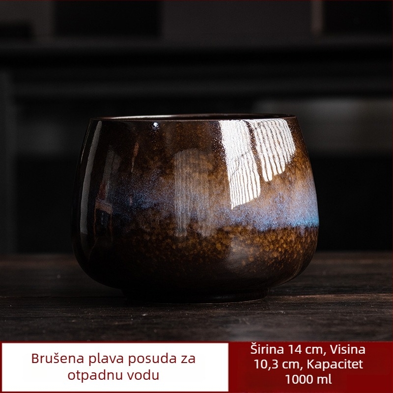 Vintage Gongfu dodaci za čaj: posuda za čajne naslage, posuda za pranje čaja, pohrana čaša, veliki vodeni spremnik, kanta za otpadnu vodu