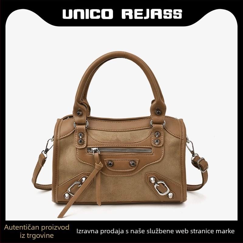 Retro inspirirana ženska torba visoke kvalitete, suede jastučasta torba, model 2026, rameni crossbody stil