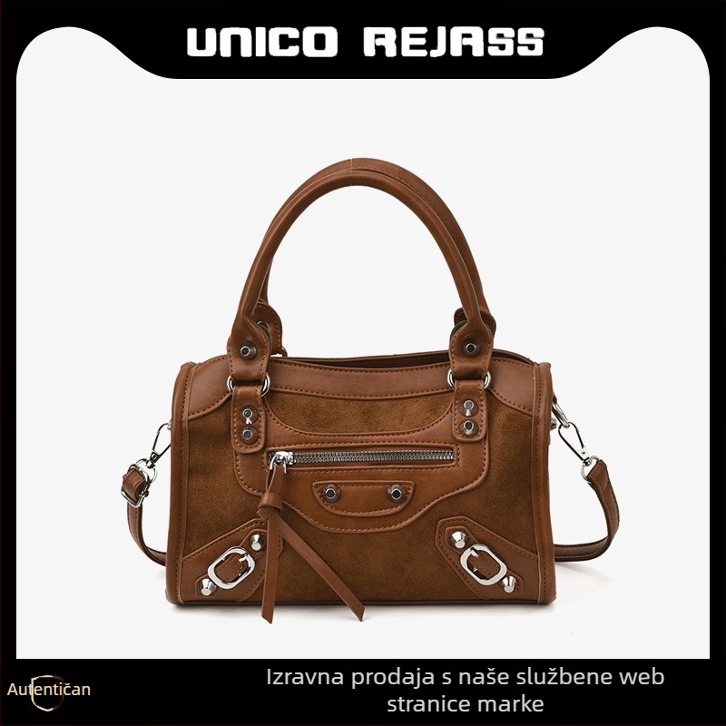 Retro inspirirana ženska torba visoke kvalitete, suede jastučasta torba, model 2026, rameni crossbody stil