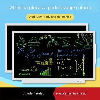 24-inčna stolna nastavna ploča za kućnu i školsku upotrebu, velika crna ploča za pisanje i LCD ploča za pisanje