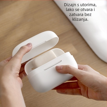 Putna kutija za sapun sa poklopcem i odvodom, prenosni zatvoreni spremnik sapuna