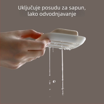 Putna kutija za sapun sa poklopcem i odvodom, prenosni zatvoreni spremnik sapuna