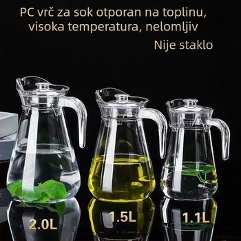 Akrilna posuda za pivo i žestoka pića s izljevom u obliku kljuna, za hladnu vodu, otporna na visoke temperature i padove