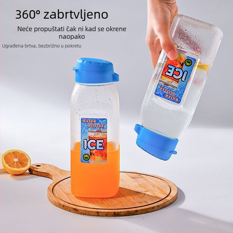 Plastična boca za napitke velikog kapaciteta 900 ml za kućnu upotrebu, hladna voda, čašica za sok, 1,2 L