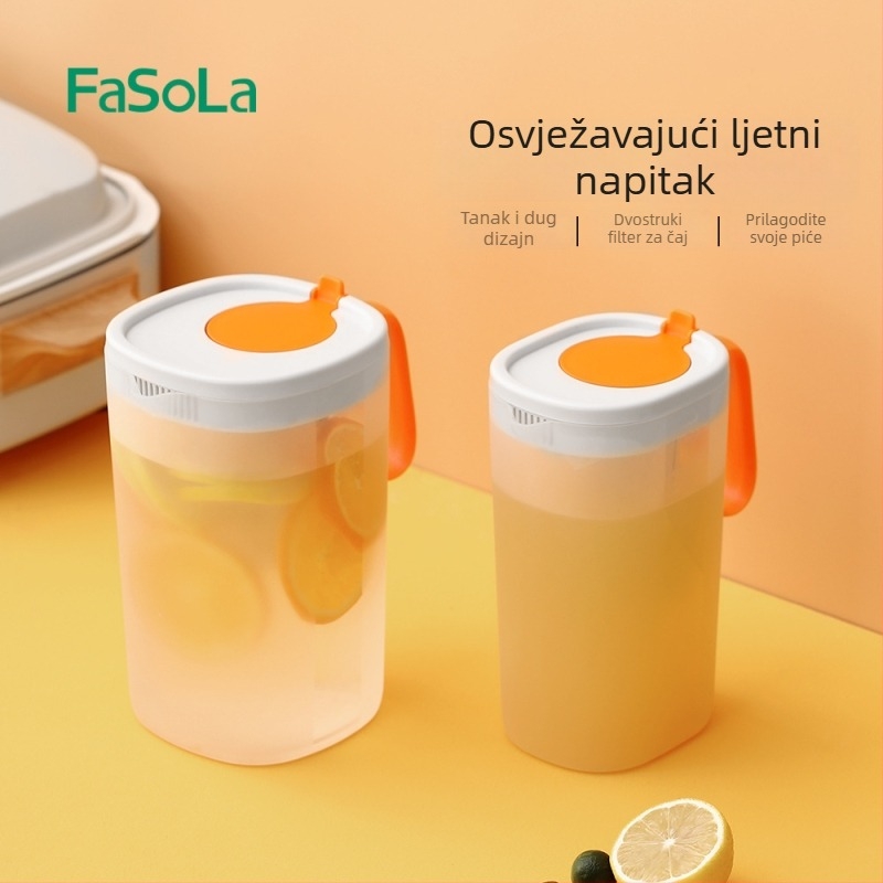 FaSoLa Kućna kanvica za vodu s velikim kapacitetom, otporna na visoke temperature, čajnik, otpornost na padove