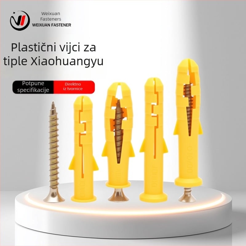 Set plastičnih ekspanzijskih vijaka, čepova i cijevi M6/M8/M10